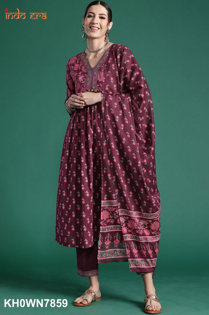 2471 Indo Era Daily Wear Printed Cotton Kurti With Bottom Dupatta Wholesale Market In Surat
